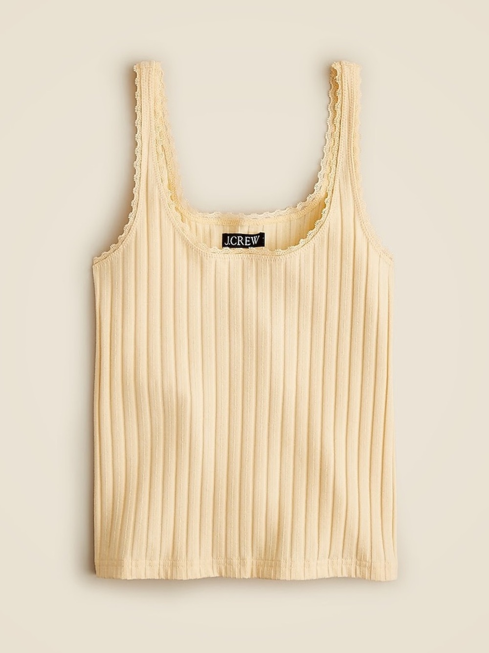 J Crew Pointelle Tank Top - Summer Sands, M